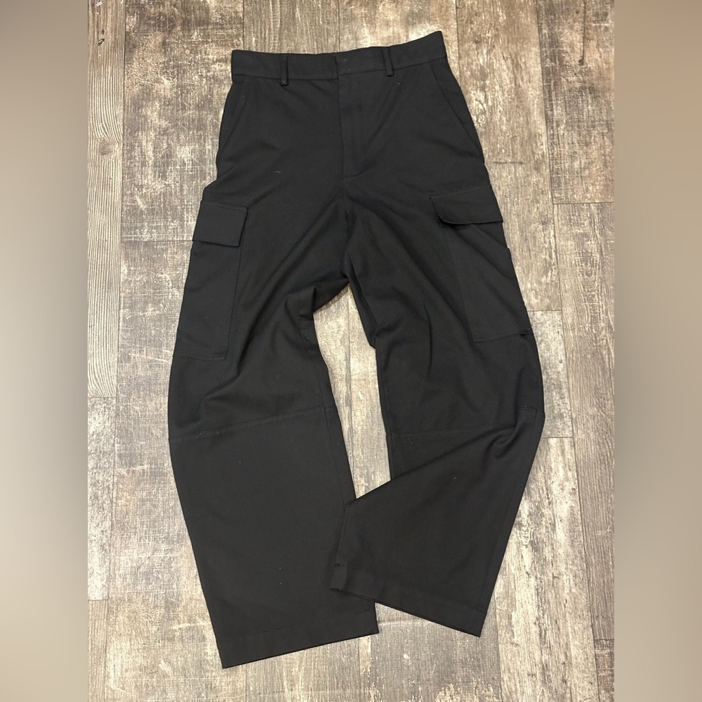 Zara Charcoal Tapered Cargo Pants Size Small
